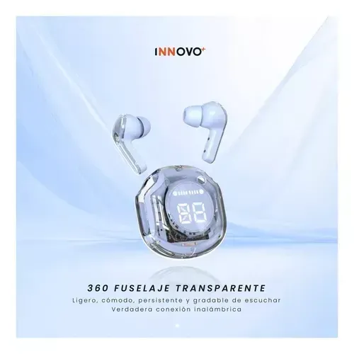 Audifonos Ultra Pods Pro Bluetooth Ipx4 Indicador De Carga Luces Rgb Azul img #4