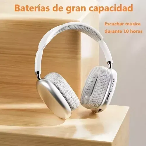 Diadema Audifonos Bluetooth P9 Pro Max Air Sound Mega Bass Innovo Blanco img #3