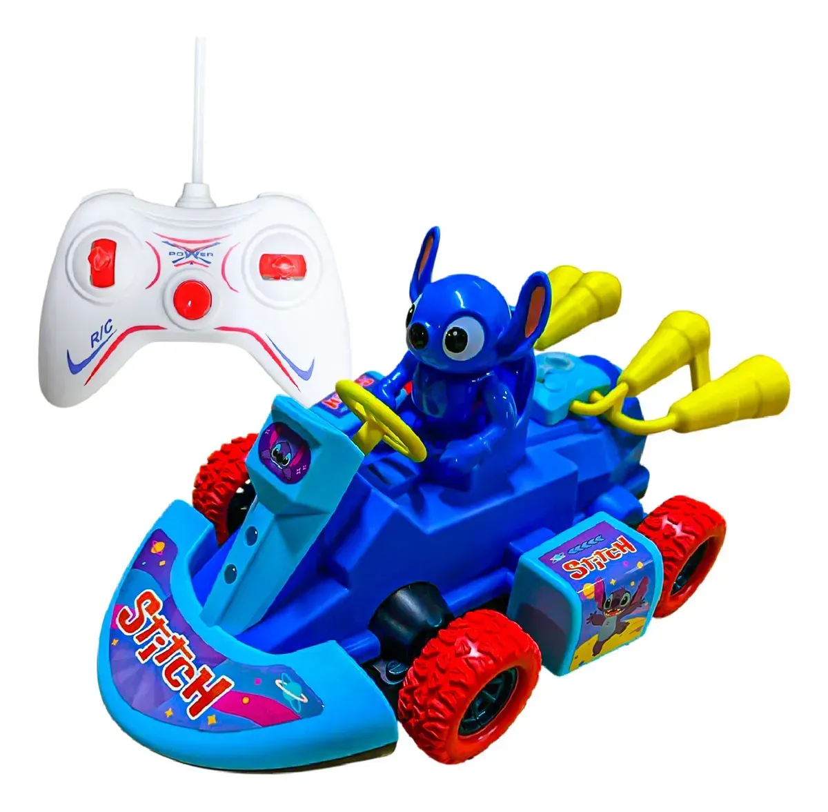 Carro A Control Remoto Stitch 4x4 Con Luces Rgb, Música img #1
