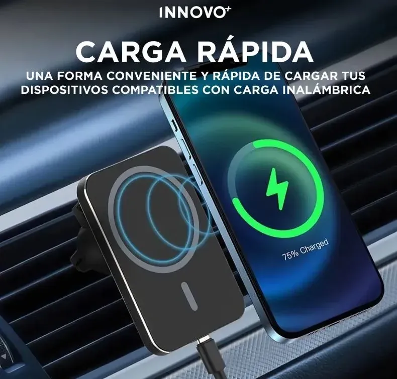 Cargador Magnético Inalámbrico 15w Para Carro Magsafe img #6