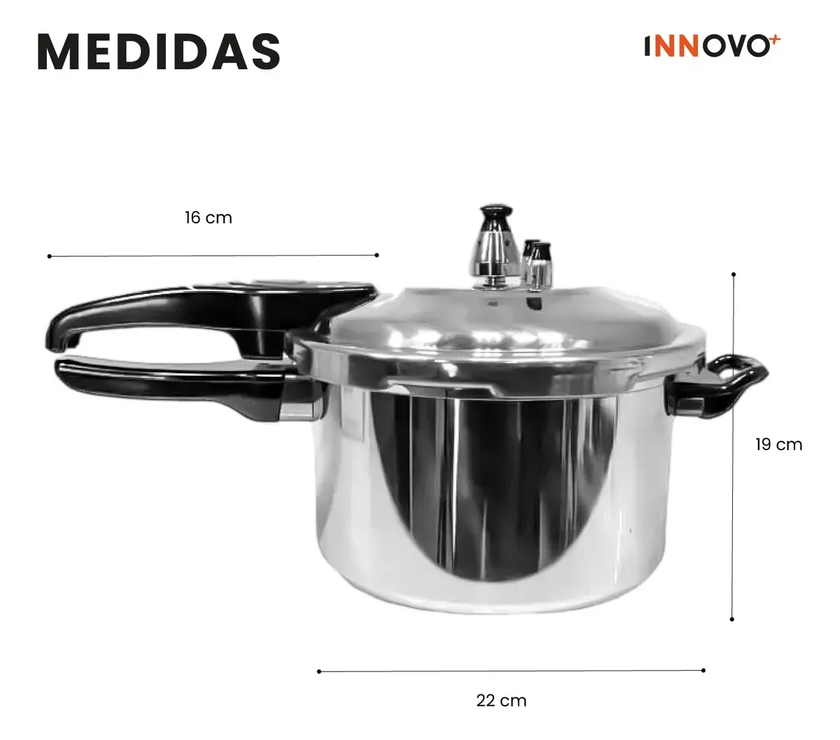 Olla A Presión 6 Litros Aluminio Reforzado 3 Válvulas img #2