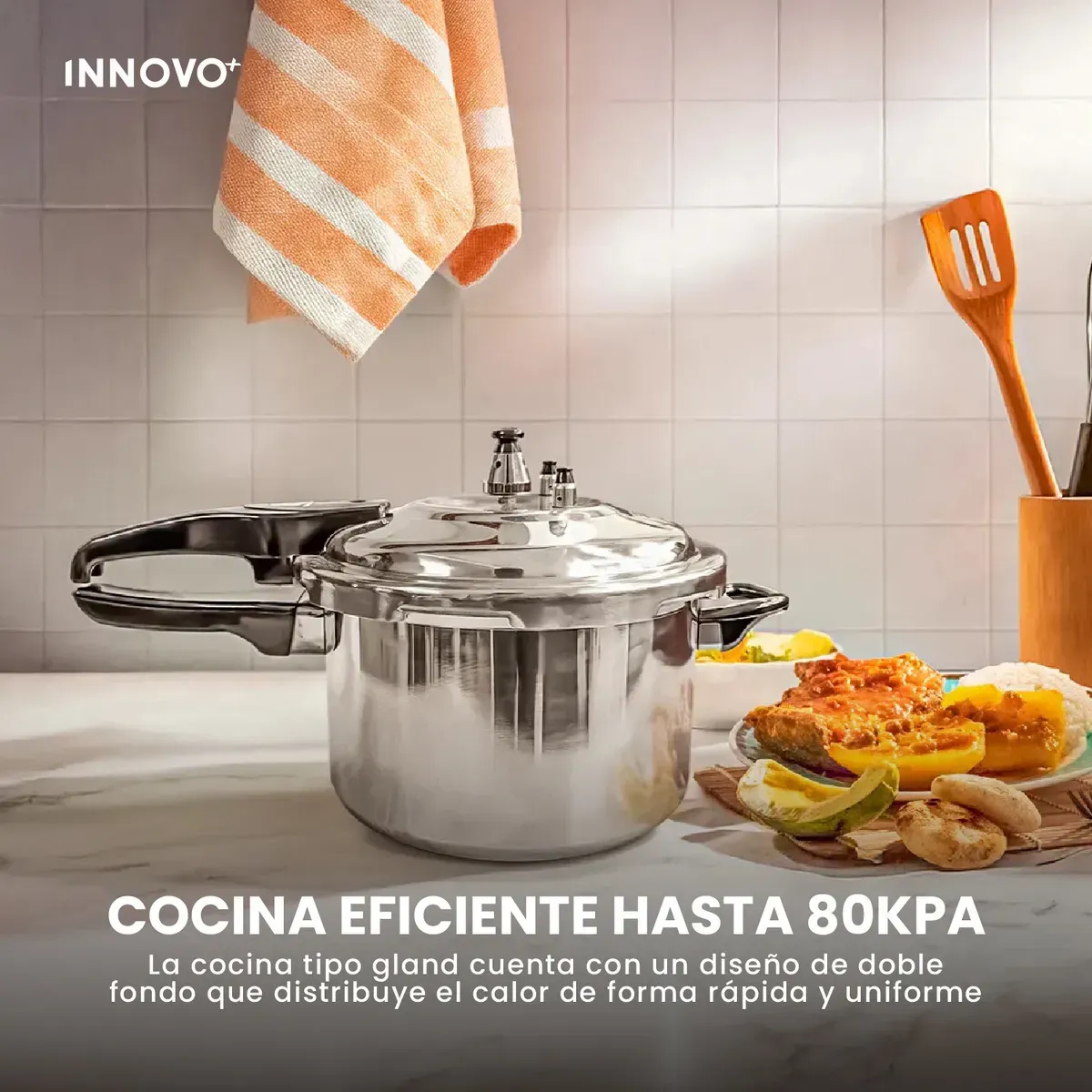 Olla A Presión 6 Litros Aluminio Reforzado 3 Válvulas img #3