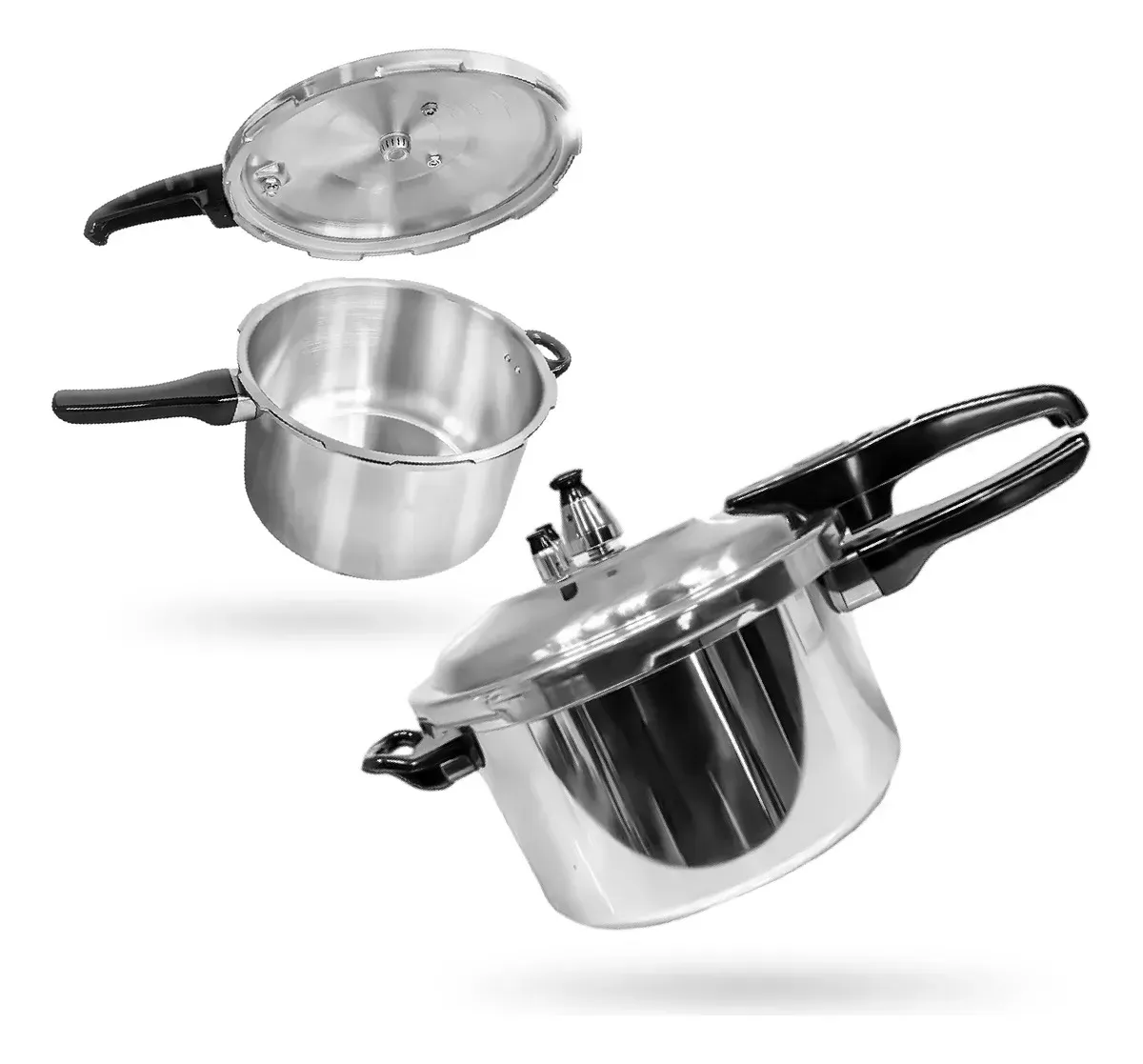 Olla A Presión 6 Litros Aluminio Reforzado 3 Válvulas img #1