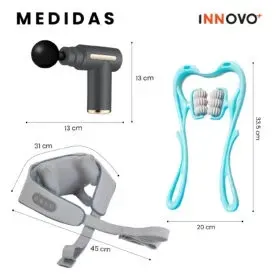 Masajeador De Cuello Anti Estrés Relajante Masajeador Accesorios 3 En 1 img #4