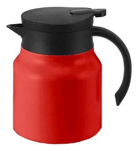 Termo Acero Inoxidable Filtro Infusiones Té Frutales Conserva Calor 1l Tetera Rojo img #1