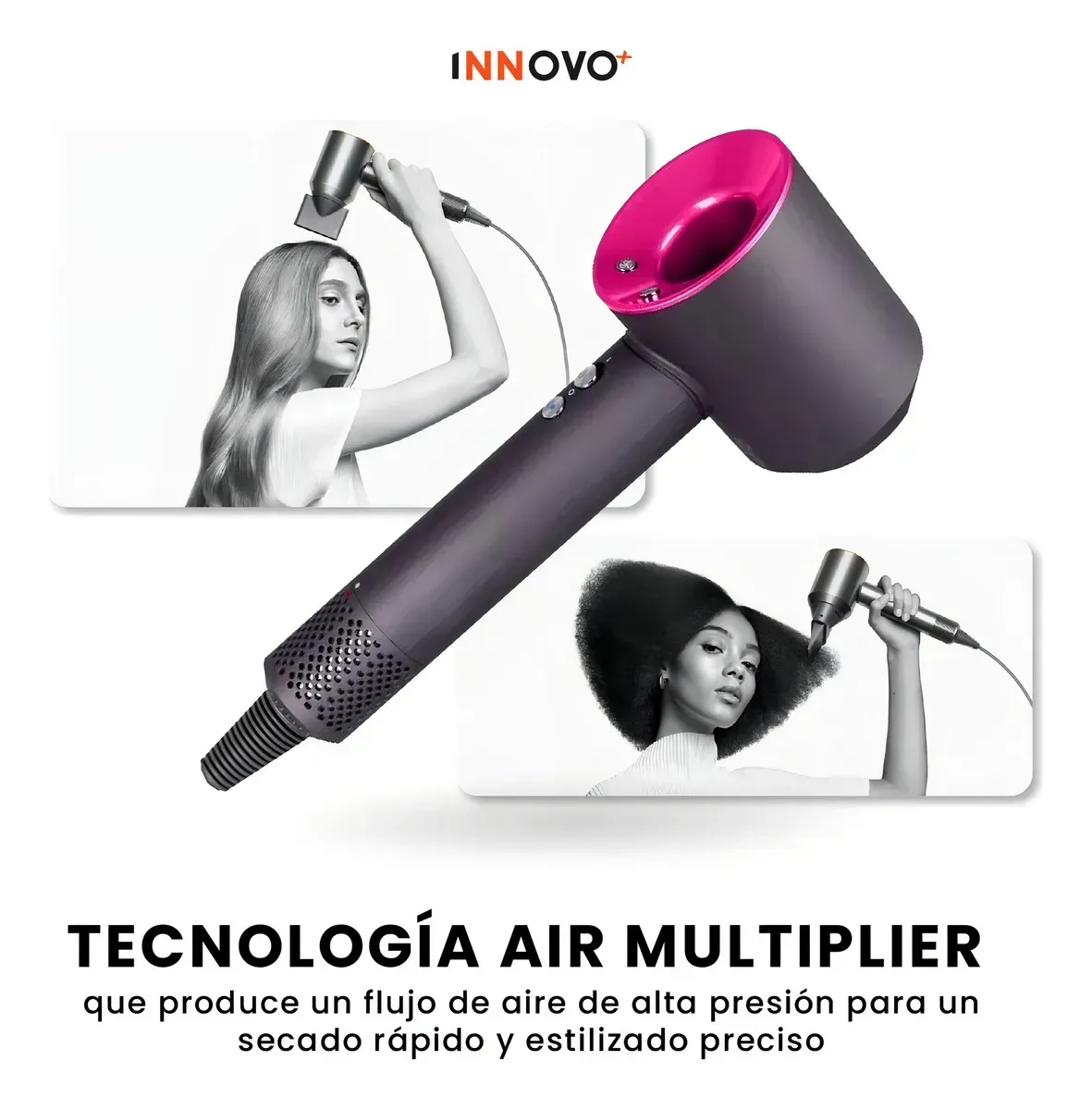 Secador Dys Pro Para Cabello Con Accesorios Boquillas img #4