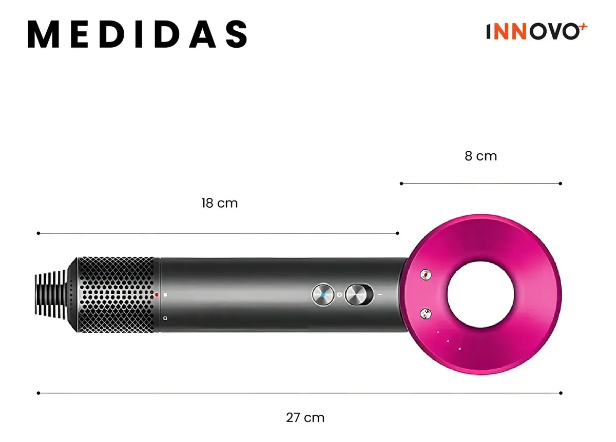 Secador Dys Pro Para Cabello Con Accesorios Boquillas img #2
