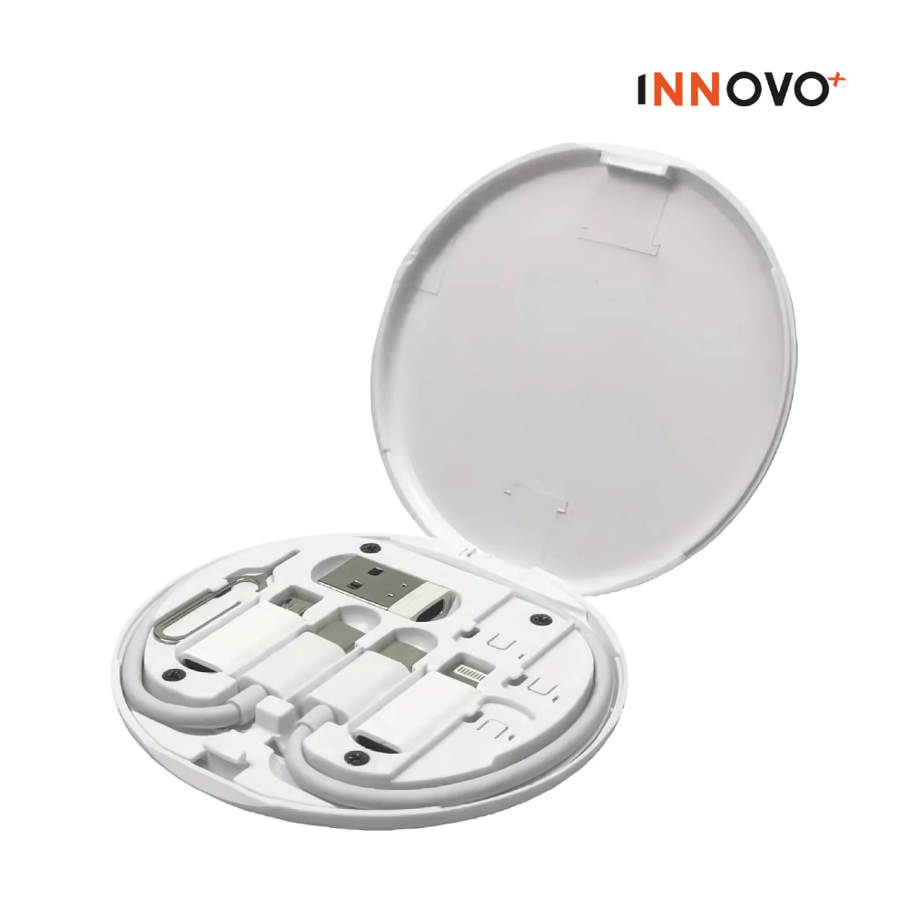 Kit Data Blanco Usb Viajes Adaptador Celulares Universal Usb Cable 60w Innovo img #1