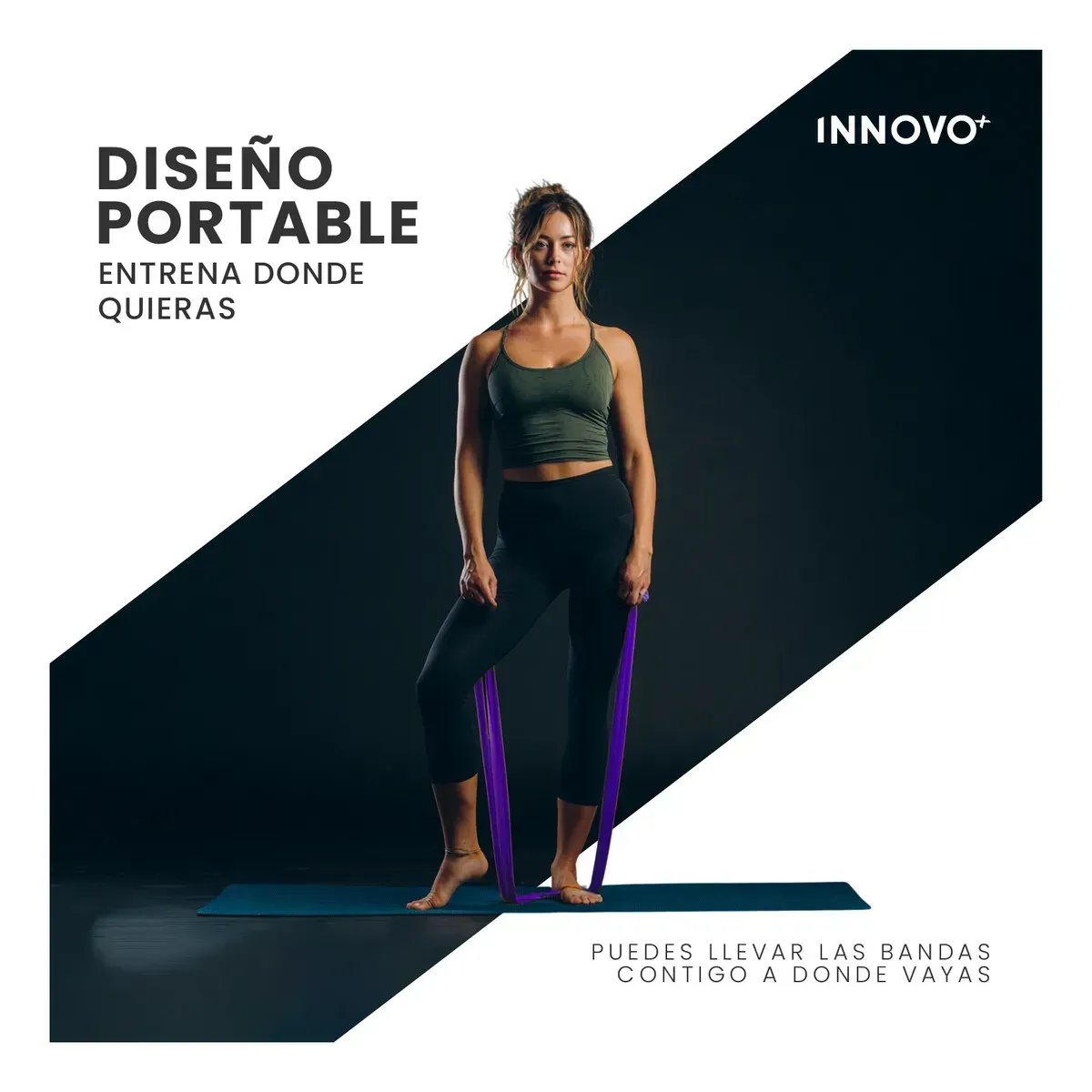 Banda Elástica De Estiramiento 150 Cm Rehabilitacion Yoga img #3