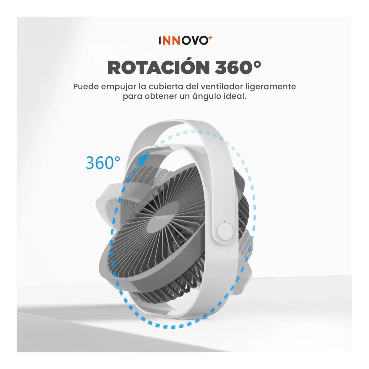 Ventilador De Mesa Portátil Recargable Usb 4000mah G-tide Blanco Blanco img #5