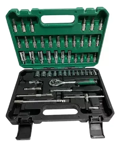 Juego De Rachet 53 Piezas Chrome Vanadium Con Estuche Innovo img #1