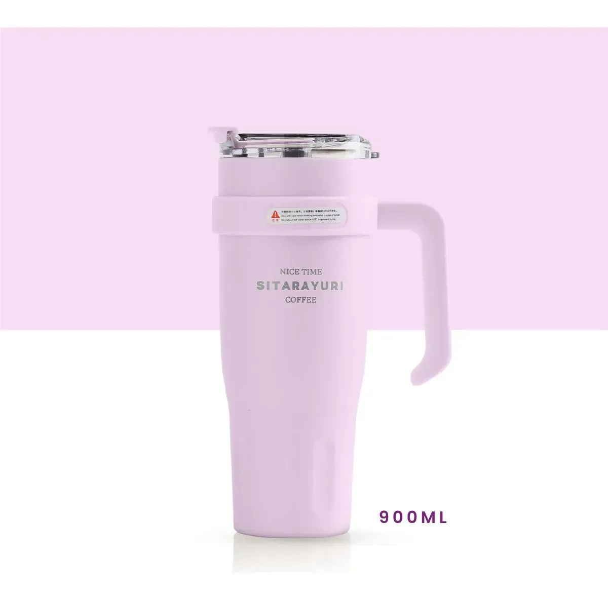 Termo Acero Inoxidable 900ml Premium Sitarayuri Doble Boquilla Frío/calor Coffee Rosado img #2
