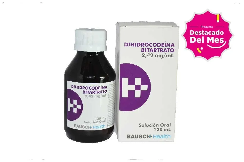 Dihidrocodeina Farmatech Dihidrocodeina Bitartrato 242Mg/100Ml Sol Oral Caj 1 Fra 120 Ml img #1