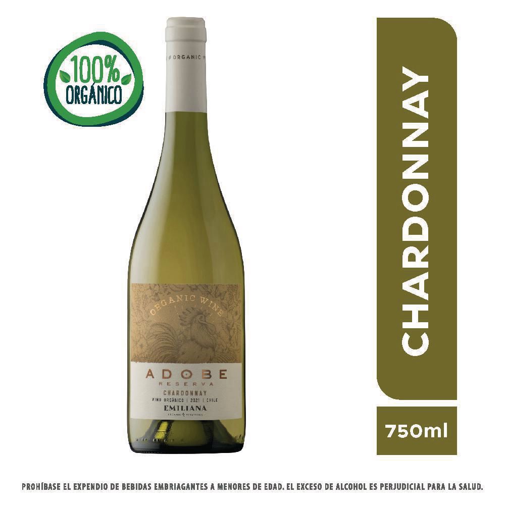Vino blanco EMILIANA orgánico Chardonna (750  ml) img #1