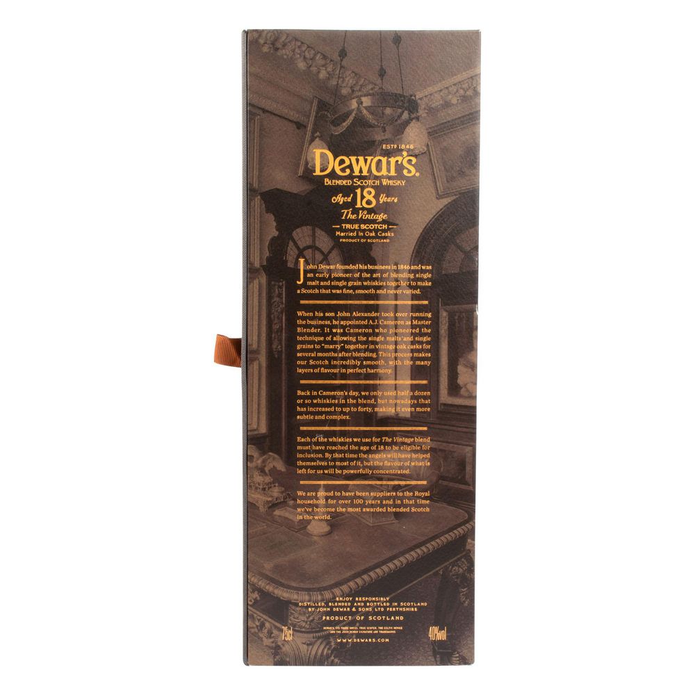 Whisky DEWARS Blended Scotch 18 años (750  ml) img #3
