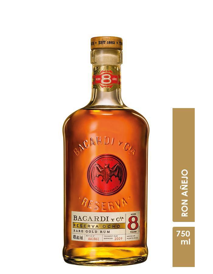 Ron BACARDI reserva 8 años botella (750  ml) img #1