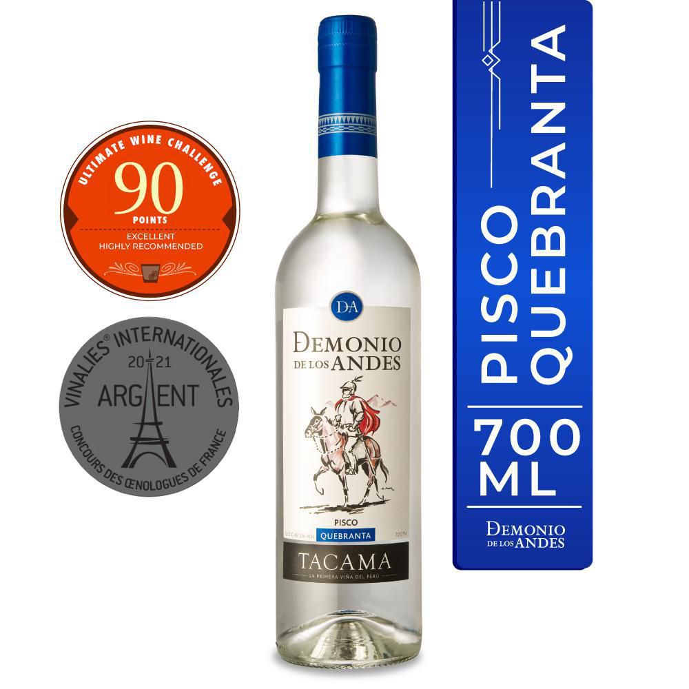 Pisco DEMONIO DE LOS ANDES quebranta (700  ml) img #1