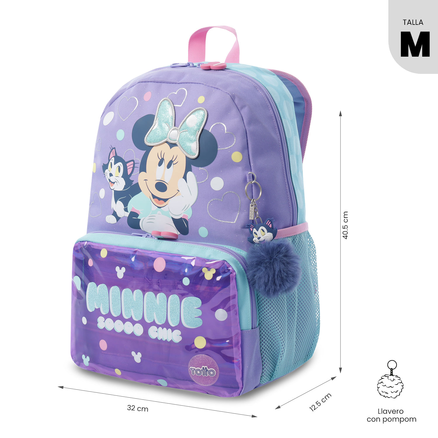 Combo Escolar Morral Minnie Mediano + Lonchera y Cartuchera img #4
