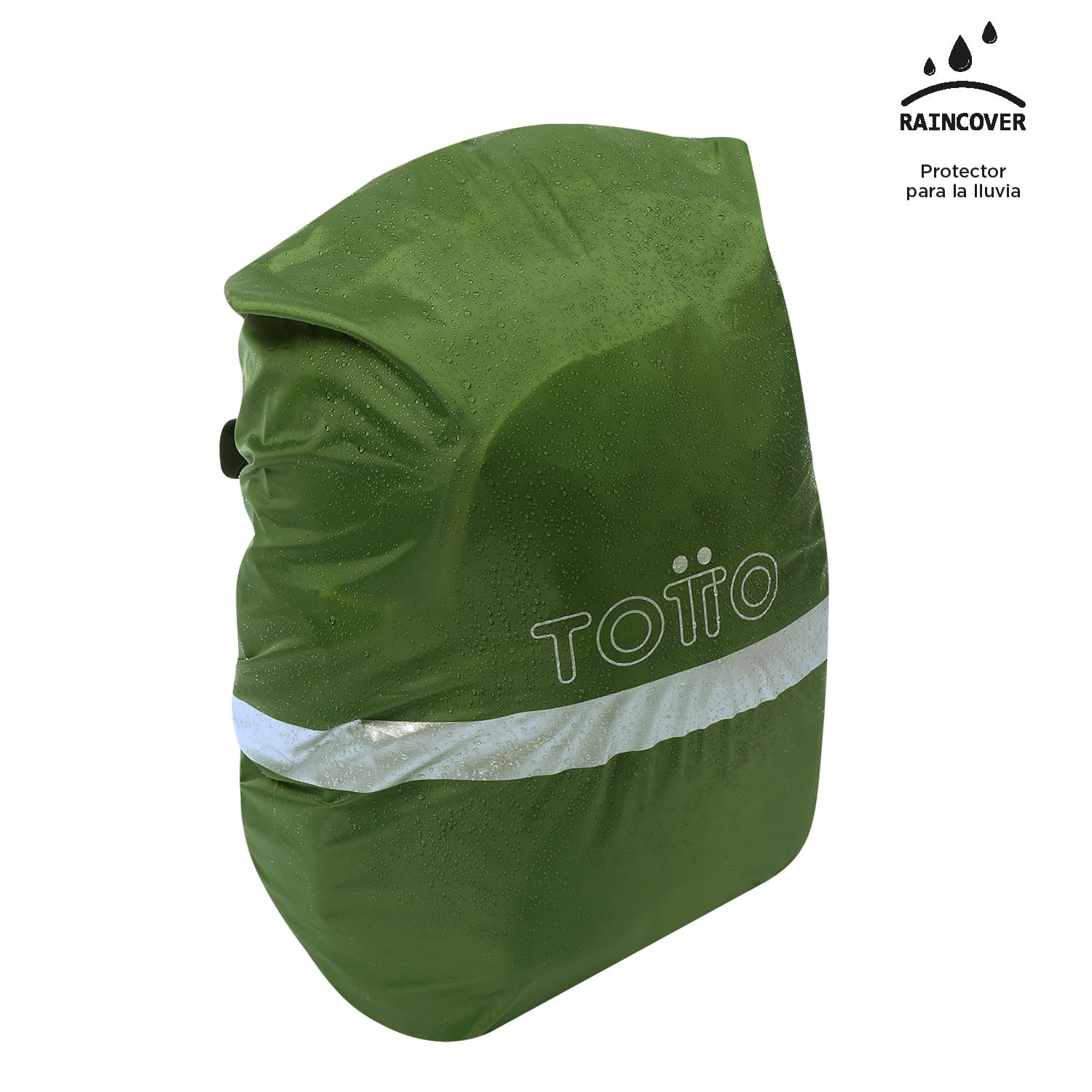 Forro Impermeable Rain Cover Plegable para Maleta Verde img #3