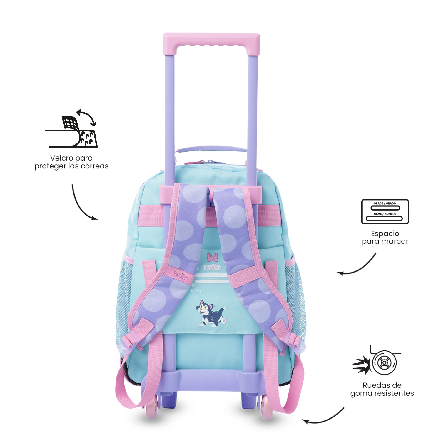 Combo Escolar Morral con ruedas Minnie + Lonchera y Cartuchera img #5