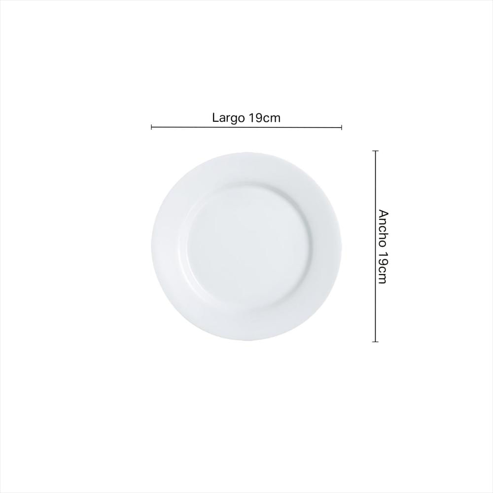 Plato Postre 19 Cm Everyday Luminarc D2g0565 Blanco img #3