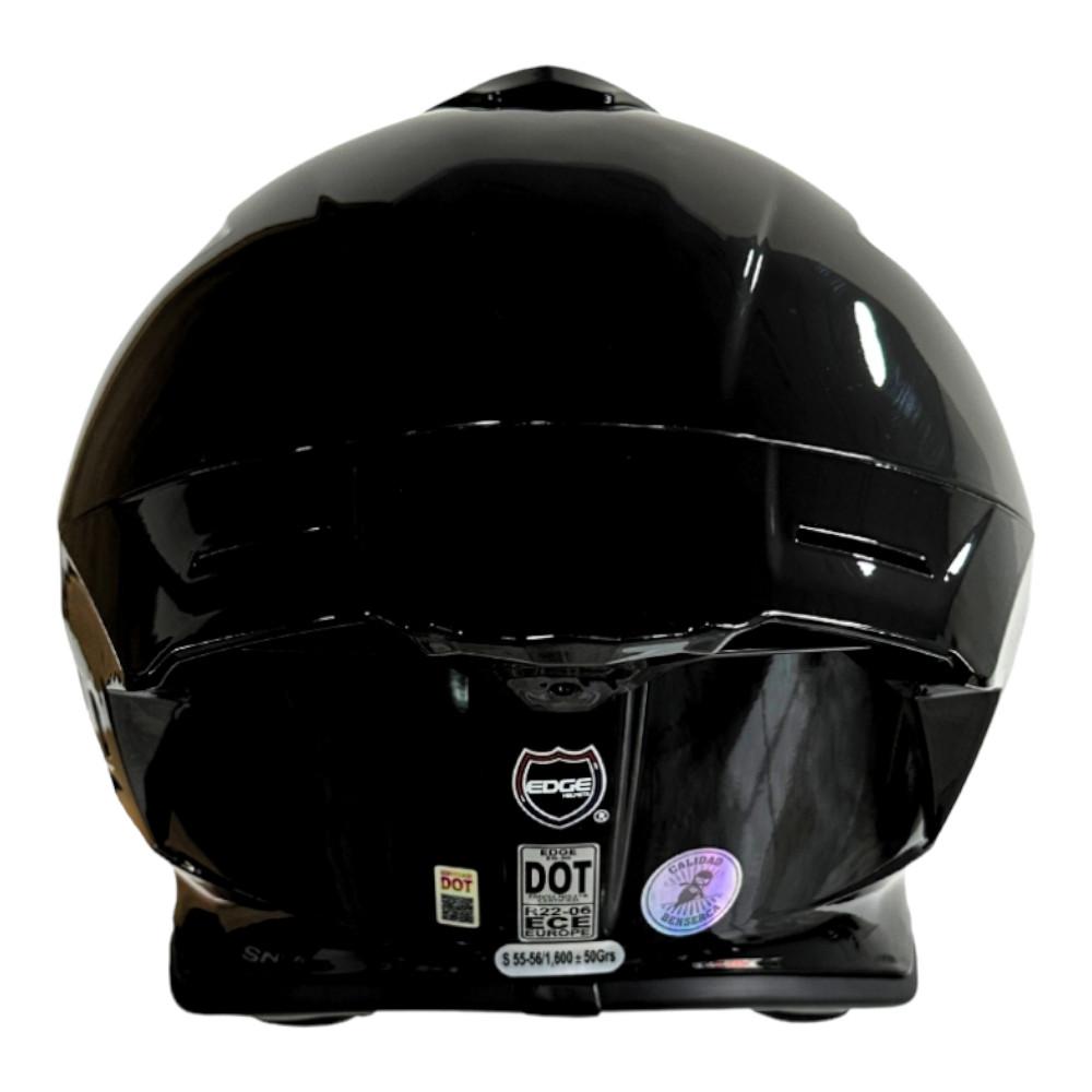 Casco Edge Integral Shanghai Sólido Cert.Dot Ece Negro img #4