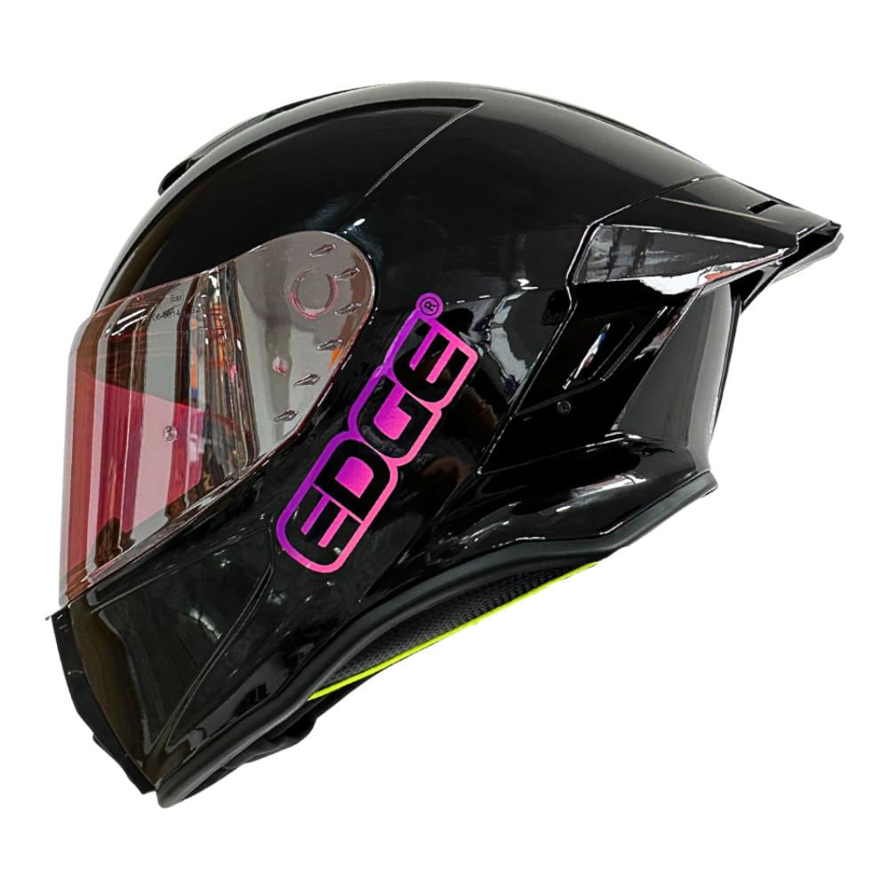 Casco Edge Integral Shanghai Sólido Cert.Dot Ece Negro Brill img #2