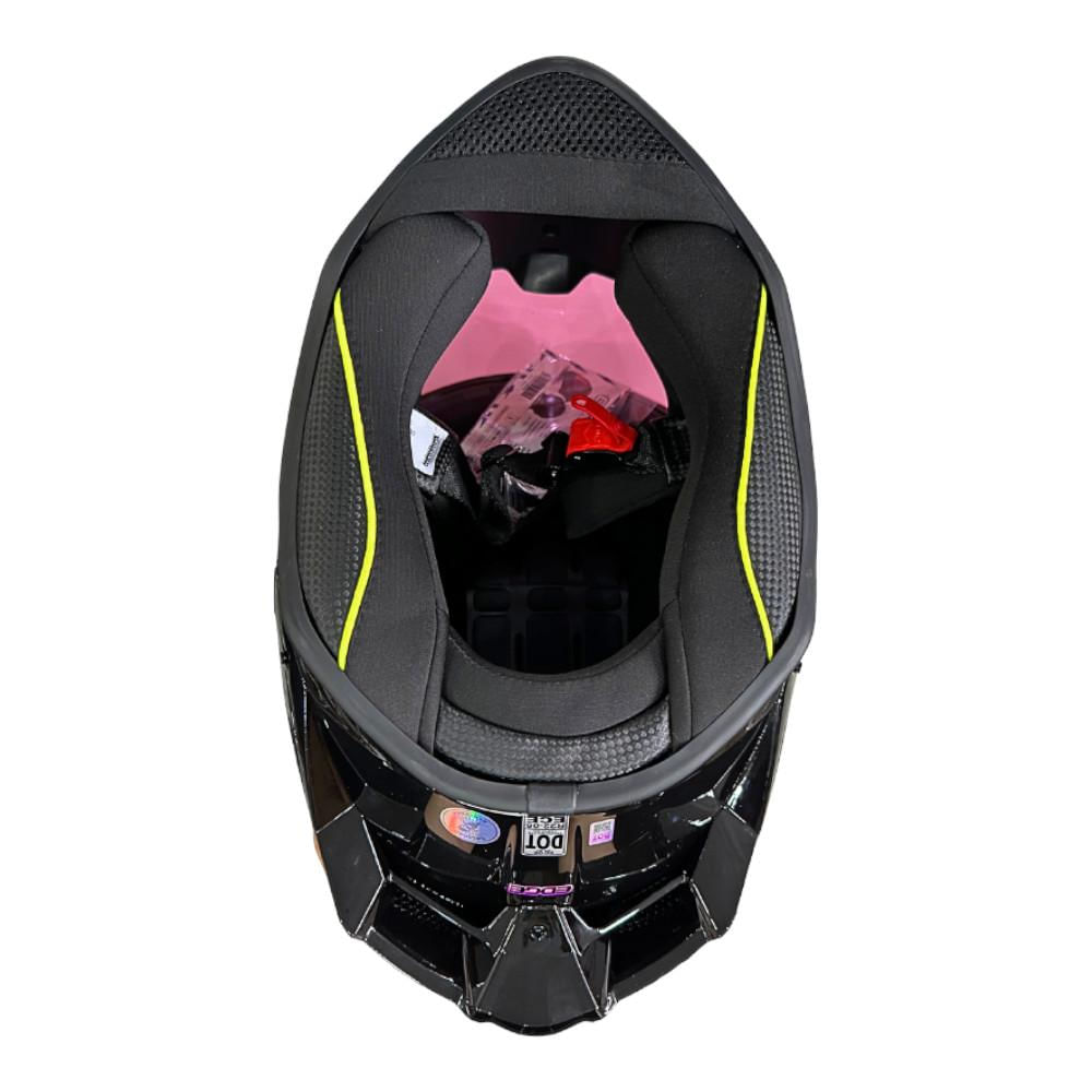 Casco Edge Integral Shanghai Sólido Cert.Dot Ece Negro Brill img #5