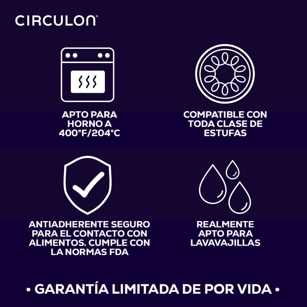 Juego de ollas 8Pzs antiadherente,  placa de inducción, 8 Piezas, Circulon, gris grafito img #13