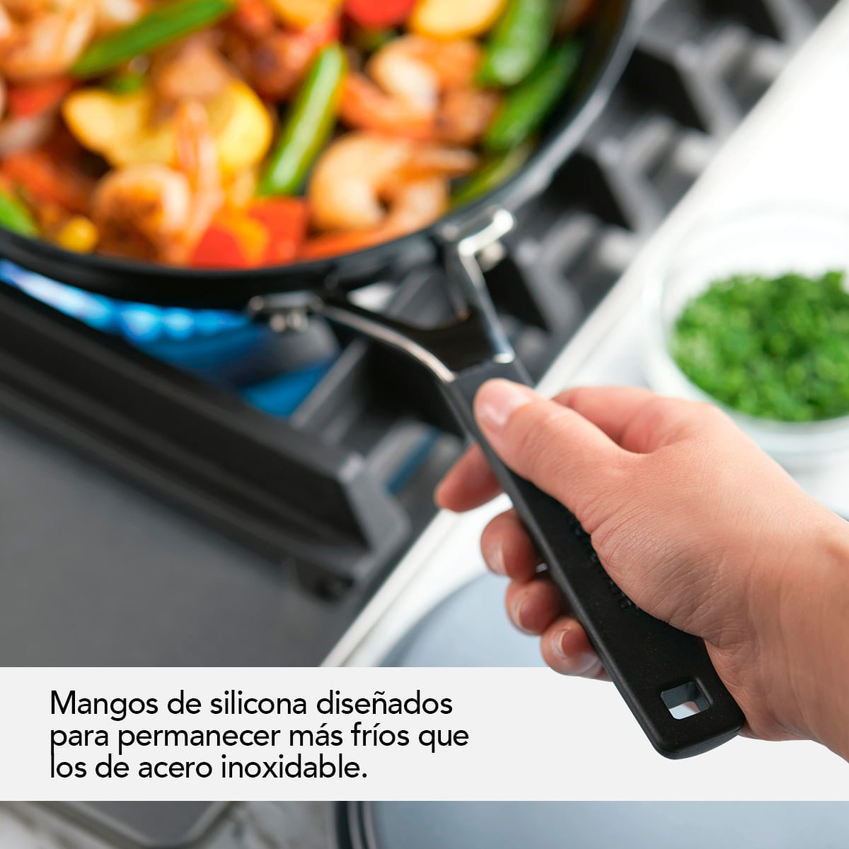 Sartén anodizado duro antiadherente, Negro Onyx KitchenAid. img #7