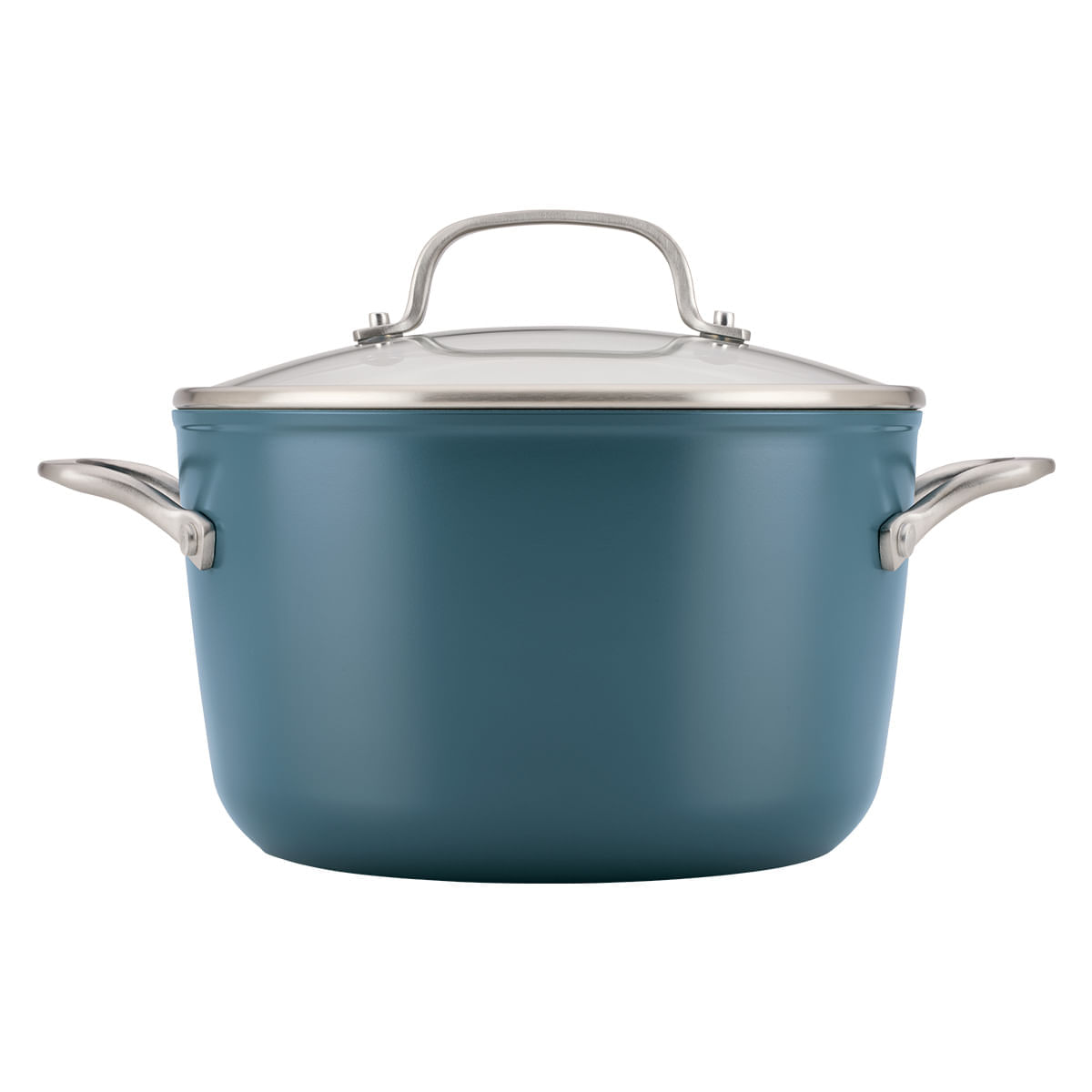 Juego de Ollas 10 pzs, Anodizado Duro, antiadh cerámico. Inducción, color Agave. KitchenAid img #7