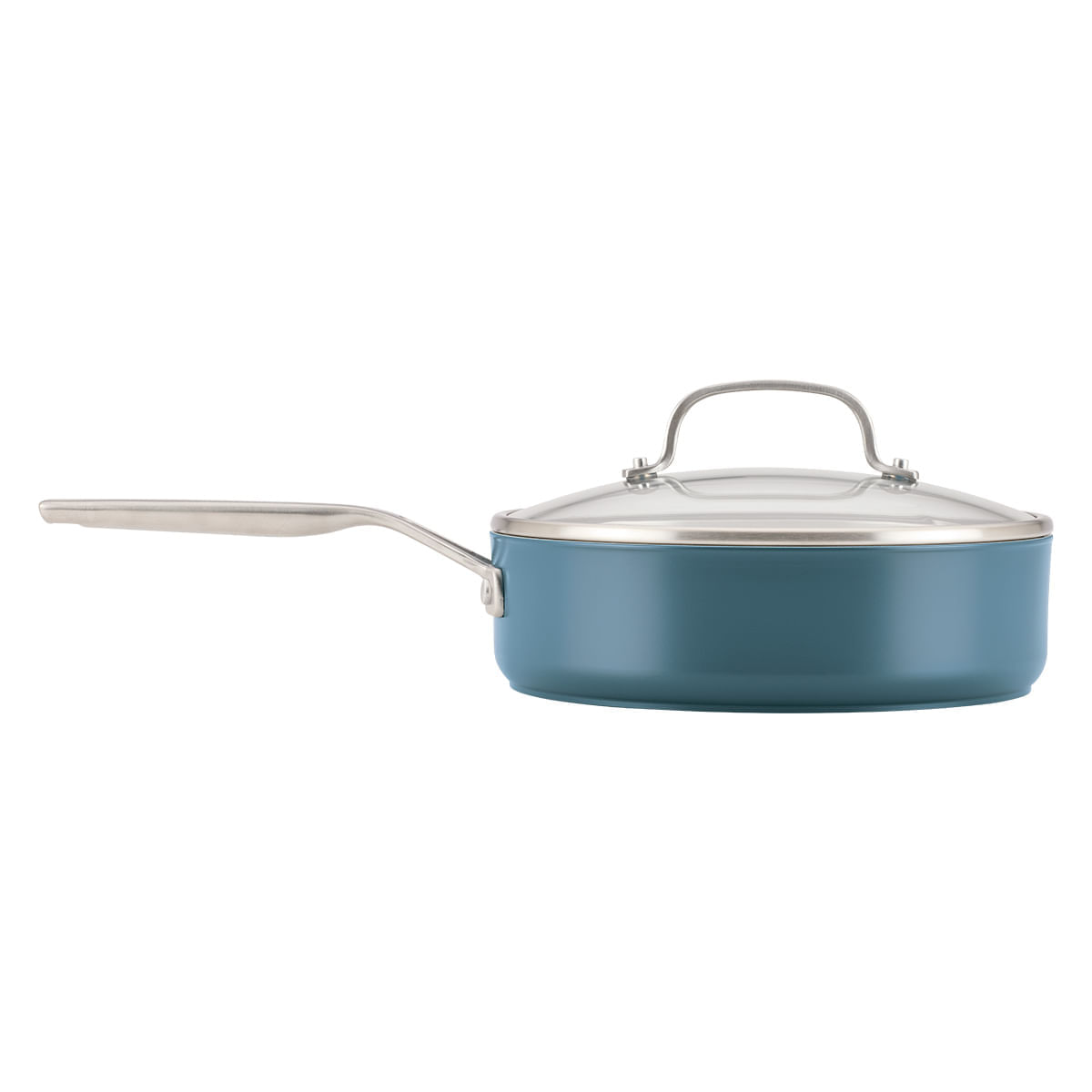 Juego de Ollas 10 pzs, Anodizado Duro, antiadh cerámico. Inducción, color Agave. KitchenAid img #5
