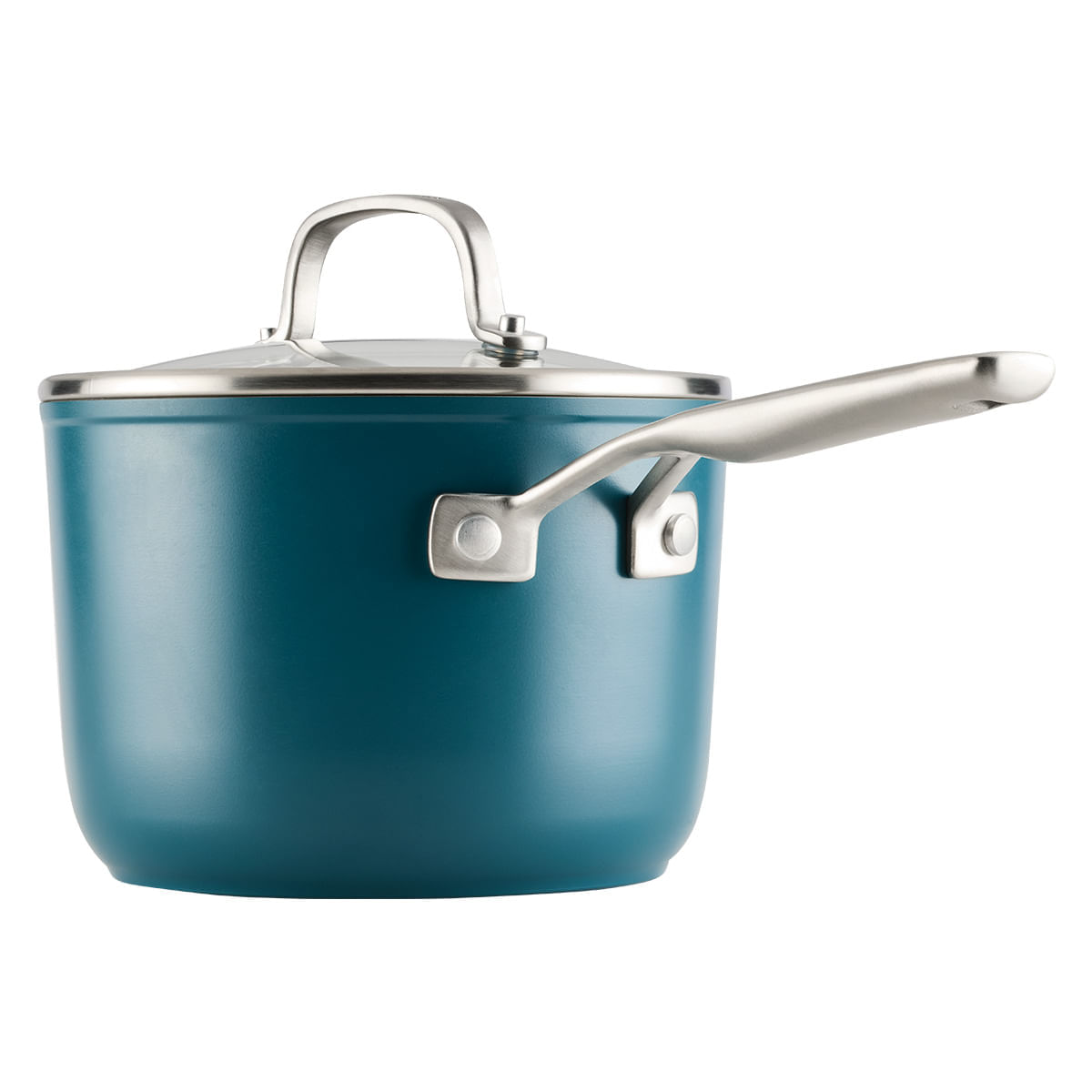 Juego de Ollas 10 pzs, Anodizado Duro, antiadh cerámico. Inducción, color Agave. KitchenAid img #4
