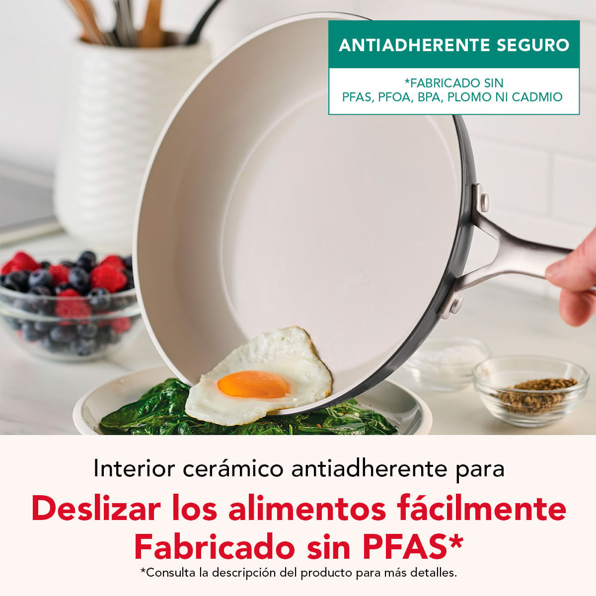 Juego de Ollas 11 pzs. Anodizado Duro, antiadh cerámico. Inducción, color Negro, KitchenAid. img #11