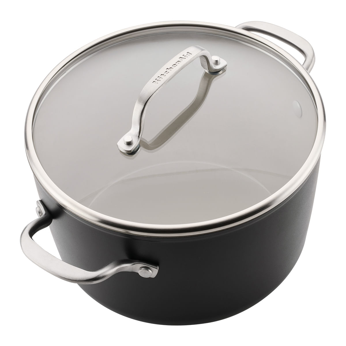 Juego de Ollas 11 pzs. Anodizado Duro, antiadh cerámico. Inducción, color Negro, KitchenAid. img #4