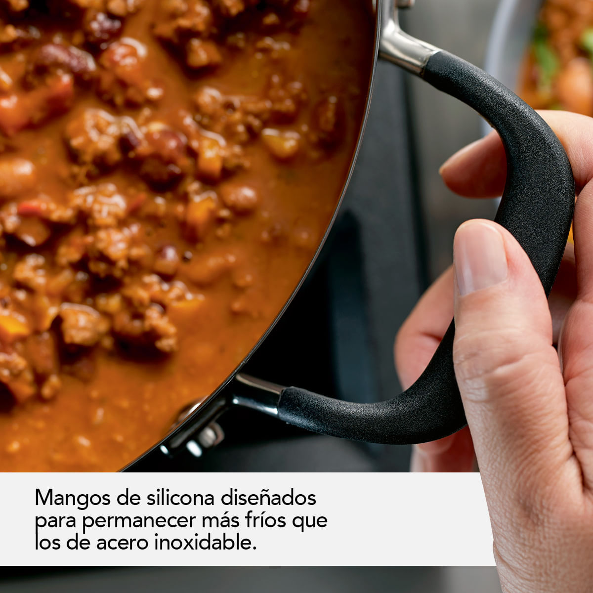 Olla 24cm acero inoxidable, tapa de vidrio templado, placa de inducción. KitchenAid img #7