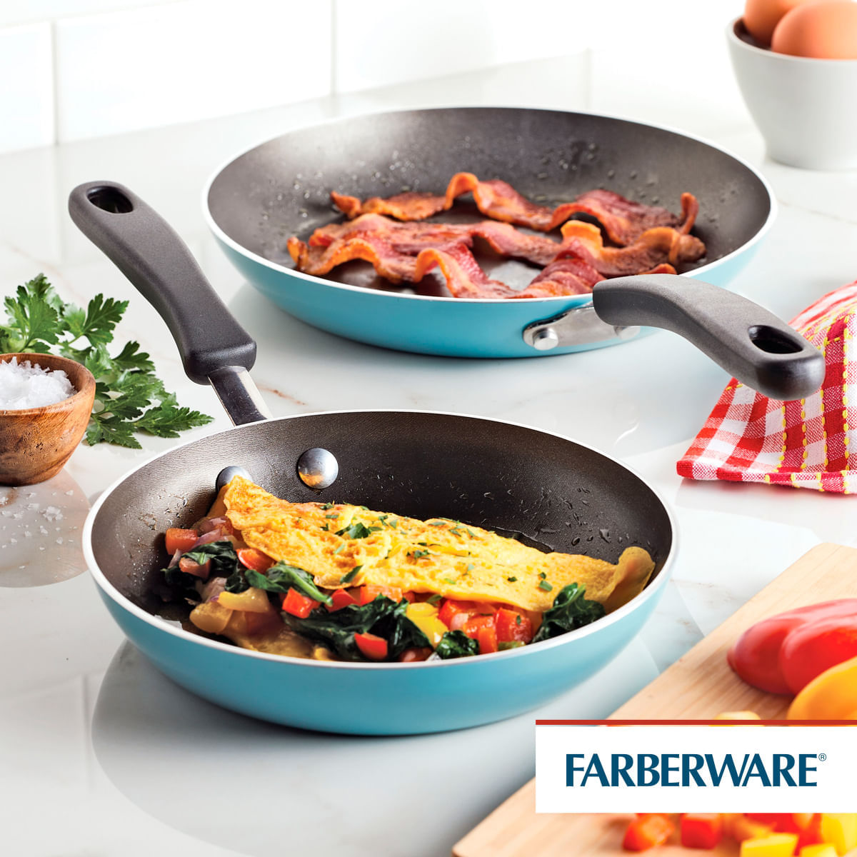 Set sartenes 21cm y 25cm. Antiad. DiamondMax® Cookstart Farberware. img #2