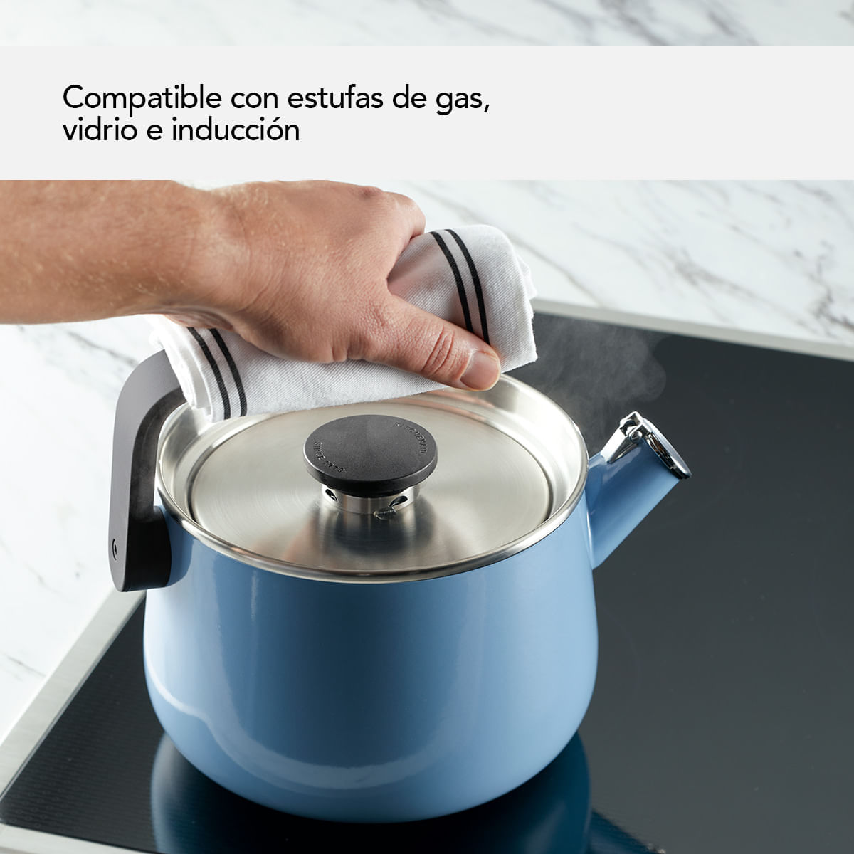 Tetera 1.9L, acero inoxidable esmaltado, apta para cocinas de inducción. KitchenAid. img #11