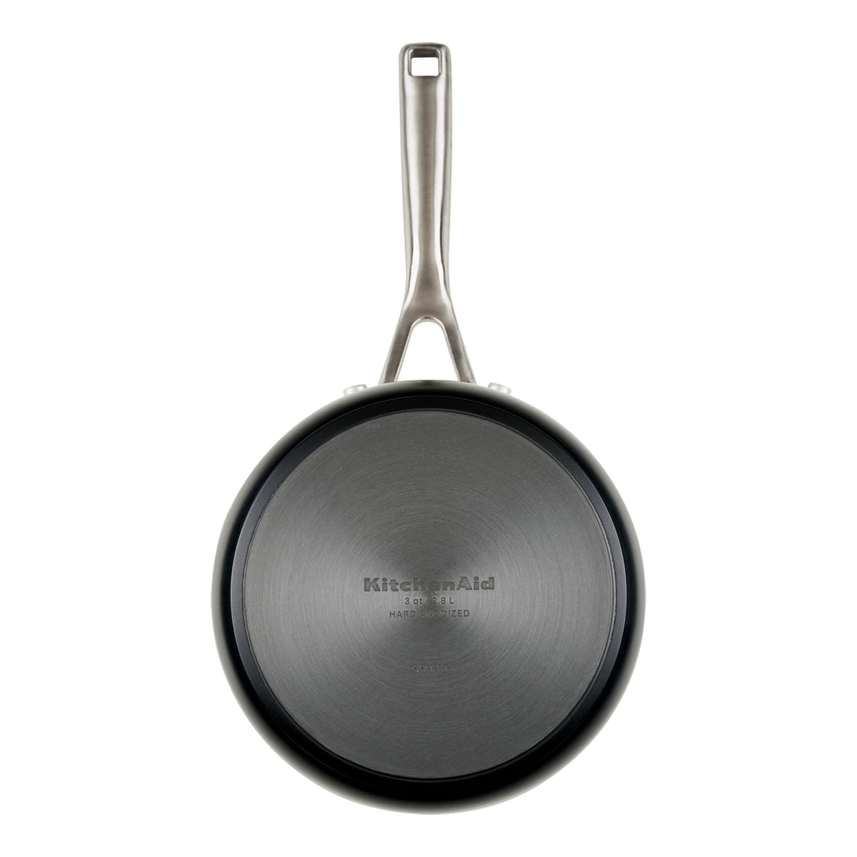 Perol 19.5cm, anodizado duro, antiadherente cerámico, tapa de vidrio templado. KitchenAid. img #3