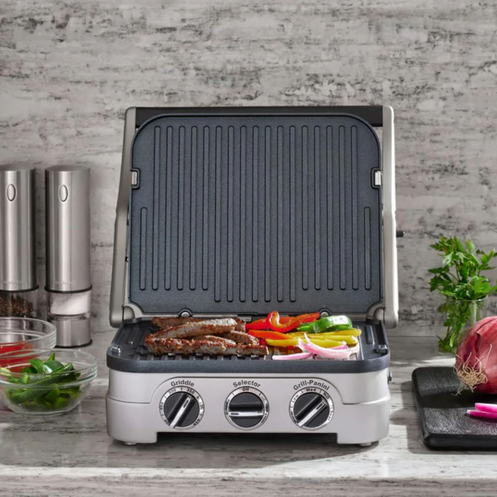 Parrilla Multifucional Cuisinart Griddler GR-4NNAS Plata img #8