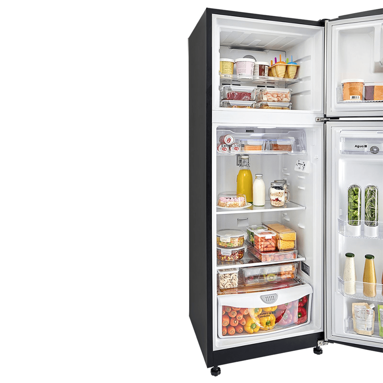 Nevera Haceb No Frost 271 Litros Congelador Superior Inverter Negro Esmeralda img #4