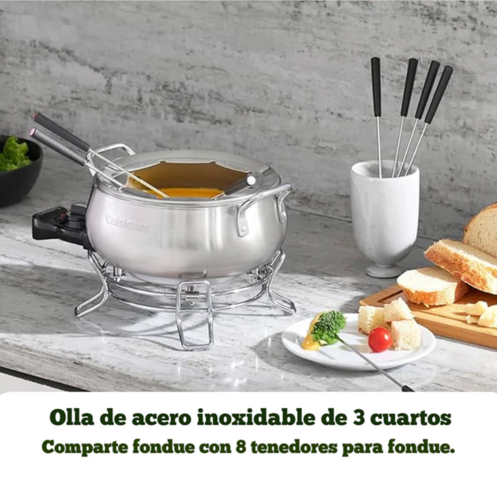 Fondue Electrico Cuisinart CFO-3SSP1 Plata img #8