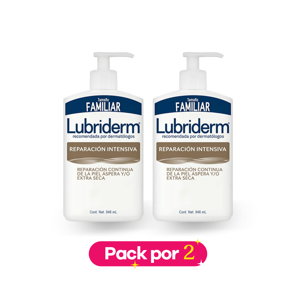 Pack X2 Crema corporal LUBRIDERM reparación intensiva (946gr) img #1