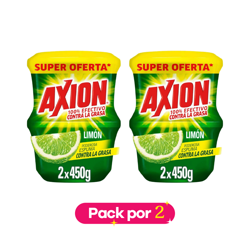 Pack x 2 Lavaloza AXION crema limón (900 gr) img #1