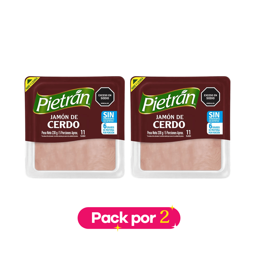 Pack X2  Jamón de cerdo PIETRAN img #1