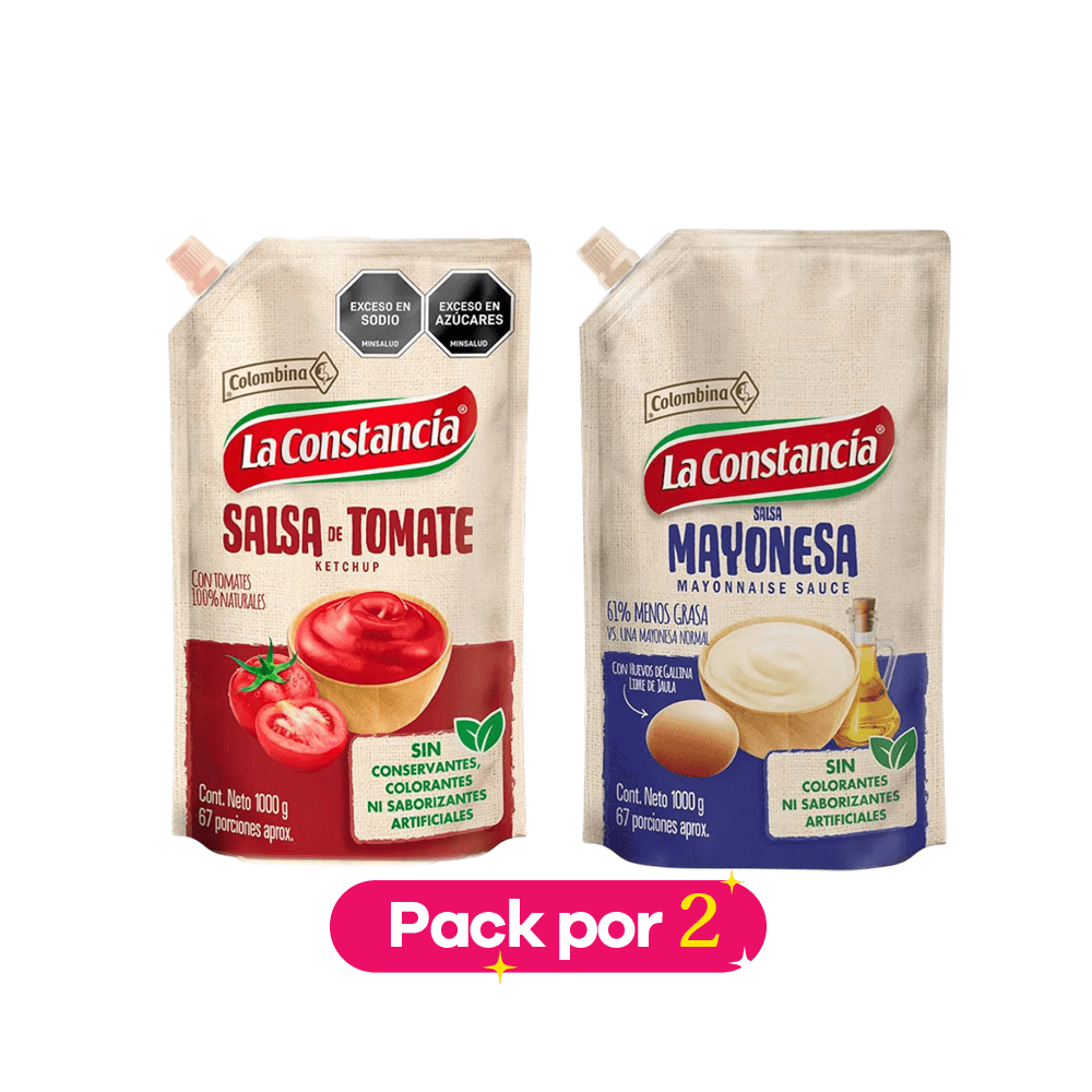 Pack Mayonesa doy pack + Salsa Tomate LA CONSTANCIA img #1