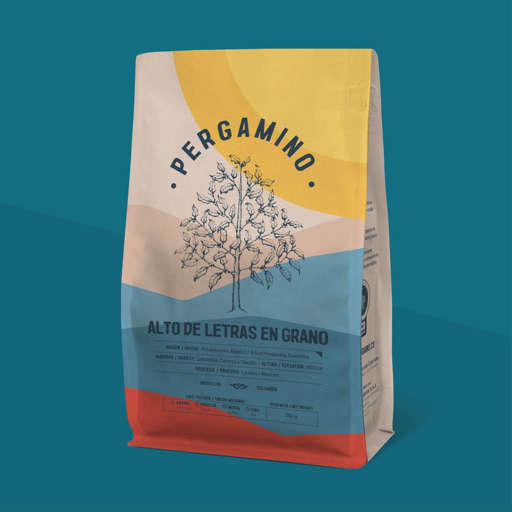 Café en grano PERGAMINO alto de letras (360  gr) img #2