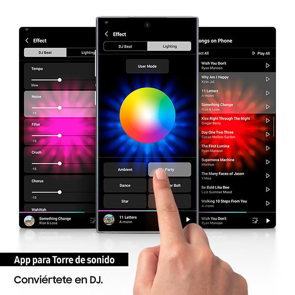 Torre De Sonido SAMSUNG MXT70ZL 1500 W Negro con Sonido Bidireccional img #5