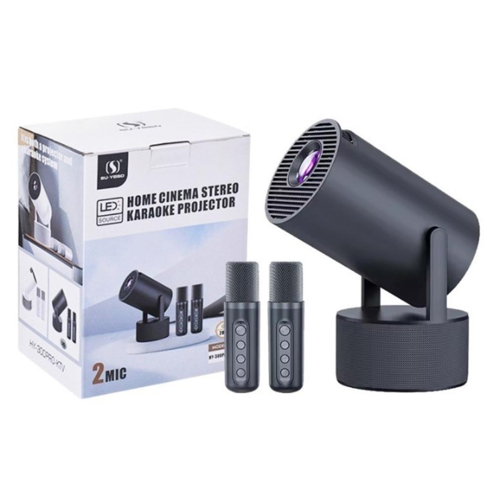 Proyector Hy300 Pro Android Karaoke Con Microfonos img #1