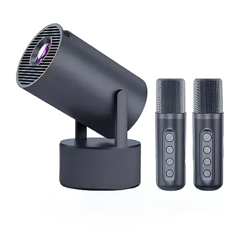Proyector Hy300 Pro Android Karaoke Con Microfonos img #2